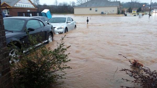 Flooding in Huntsville and Madison County